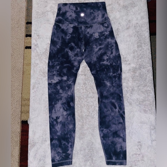 Lululemon Athletica Align Leggings 25" Diamond Dyed Graphite Gray Women Size 4 - Picture 1 of 9